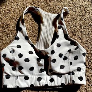 Outdoor voices polka dot sports bra size xs